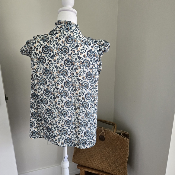 J. Crew Womens Large Ruffle Sleeve Blouse - Picture 4 of 11